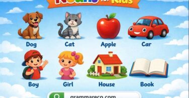 300 List of Nouns for Kids A to Z with their Pictures