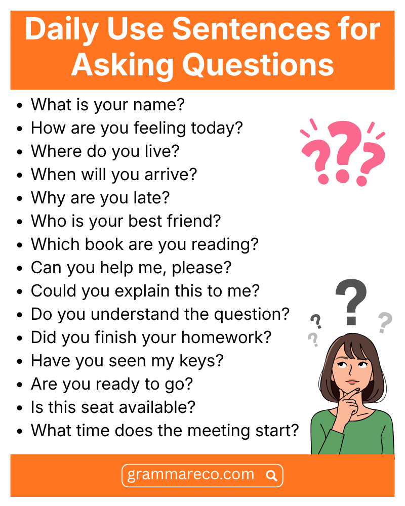 1000 Daily Use English Sentences for Asking Questions
