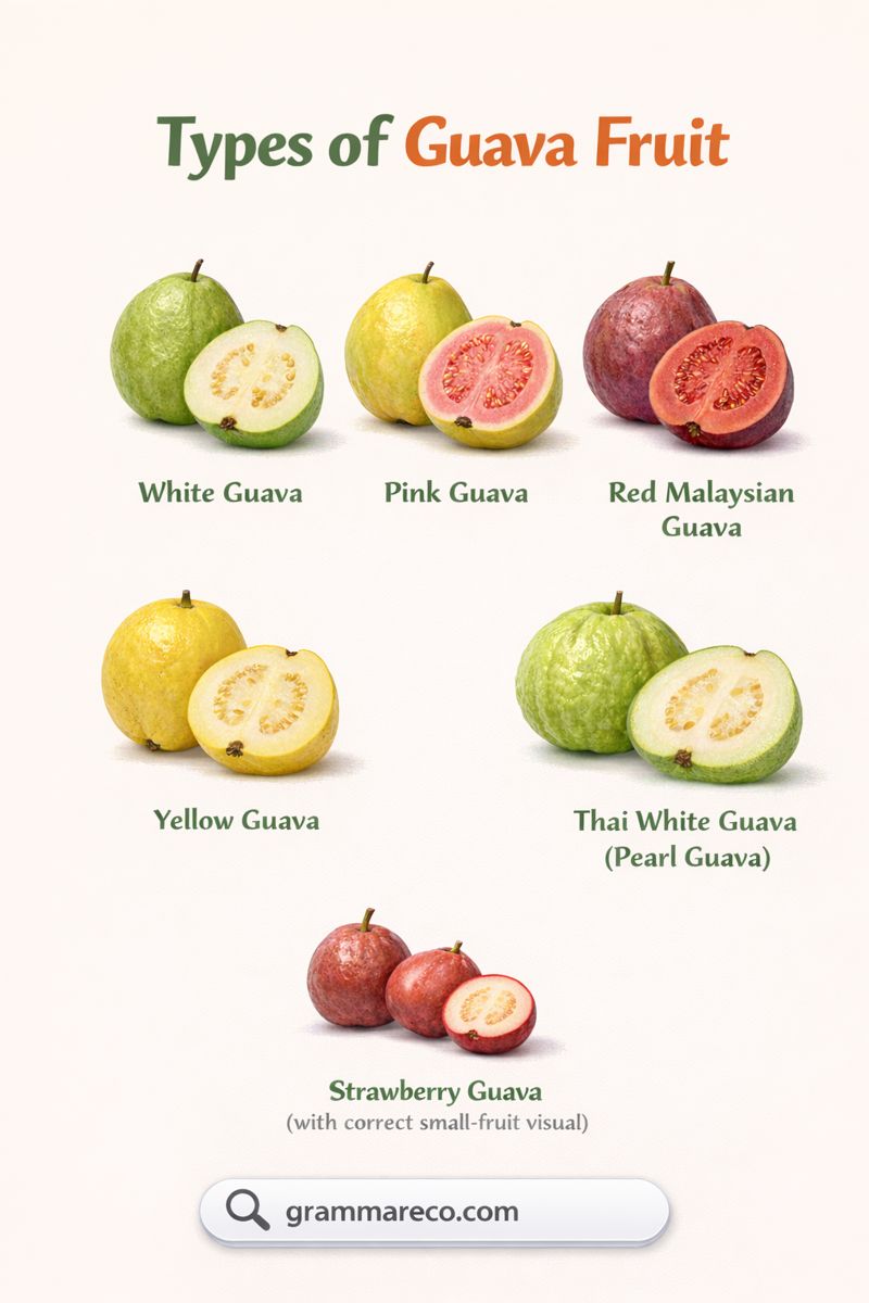21 Guava Fruit Varieties Around the World with Pictures