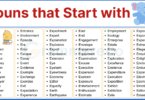 310+ Nouns Words that Start with E: List of E Noun with Images