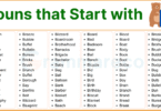 500+ List of Nouns that Start with B Examples with Pictures