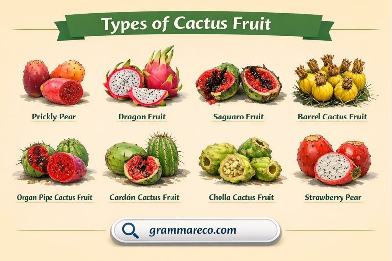 Edible 10 Cactus Fruit Varieties and Types with Names and Pictures