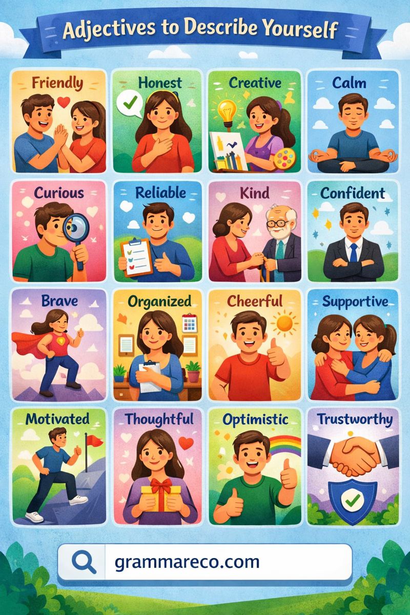 Adjectives to Describe Yourself for Personality, Emotions Character and more