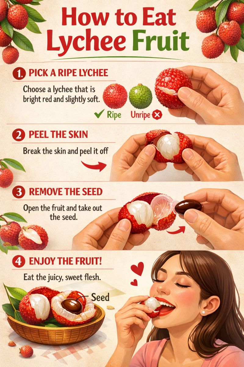 How to eat Lychee Fruit? A Step by Step Guide to Lychee