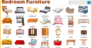 42+ Types of Bedroom Furniture with Names and Pictures