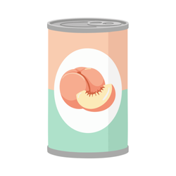 Canned peaches