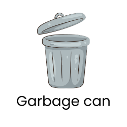 Garbage can
