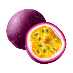 Passion fruit: Round Fruits Names