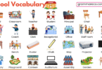 200+ School Vocabulary Words List for Students with their Pictures