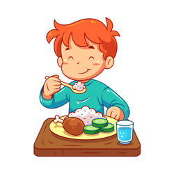 Eat the Dinner Meal: Daily Routine Words List