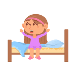 Get up from bed: Daily Routine Vocabulary Words