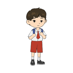 Wear the school uniform: Daily Routine Vocabulary Words