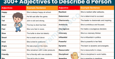 300+ Positive Adjectives to Describe a Person with Pictures