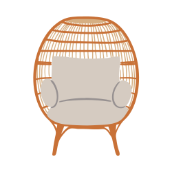 Balcony Chair Used in the Balconies for Comfort