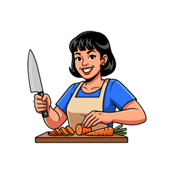 Chopping the Vegetables - Action Verbs List