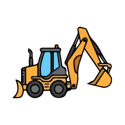 Construction Vehicles - Backhoe