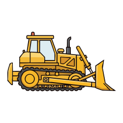 Bulldozer - Heavy Construction Vehicle