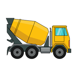 Cement Mixer - Construction Vehicles Names