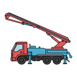 Concrete Pump Truck - Construction Vehicles Names