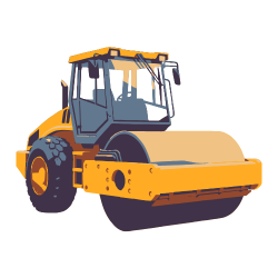 Road Roller - A Heavy Construction Vehicle