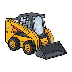 Construction Vehicles Names: Skid Steer Loader