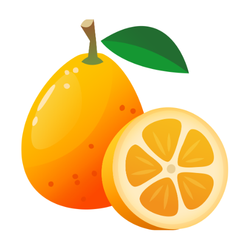 Kumquat Autumn Fruit with name