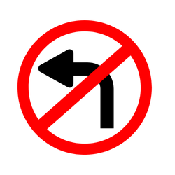 No Left Turn