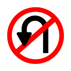 No U-Turn: Road Signs and Meanings with Images