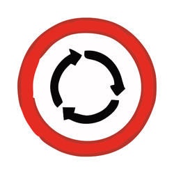Roundabout with Meanings and Pictures