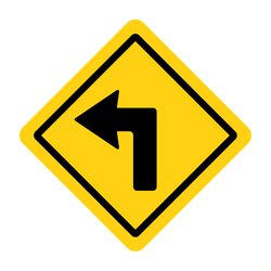 Sharp Turn Left with Meanings