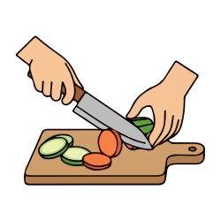 Slice - Cut Food Into Small Thin Pieces