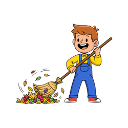 Sweeping the floor Action Verb