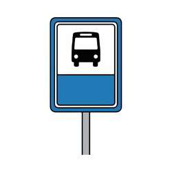 Bus Stop: Road Signs and Meanings with Pictures