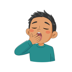 Yawn - Action Verbs List with Pictures