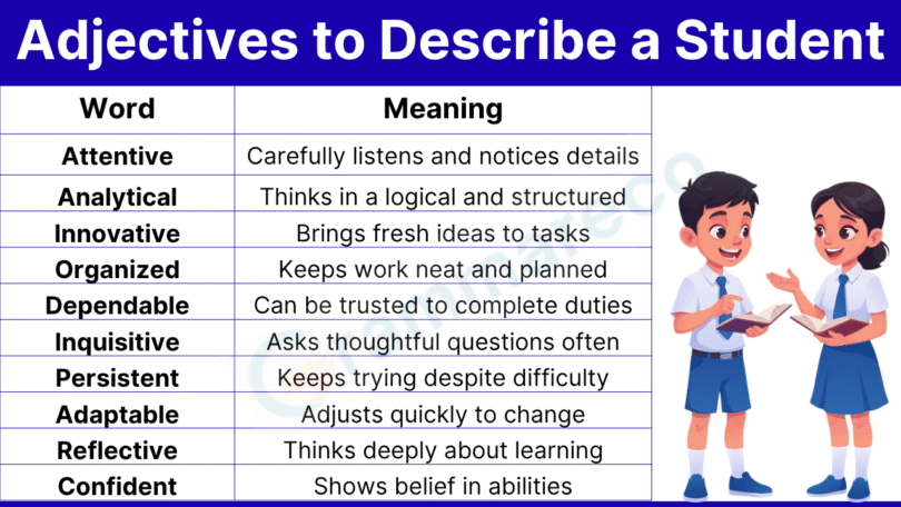 120+ Best Adjectives to Describe a Student with Meanings