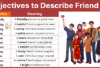 150+ Adjectives to Describe a Friend with Meaning and Pictures