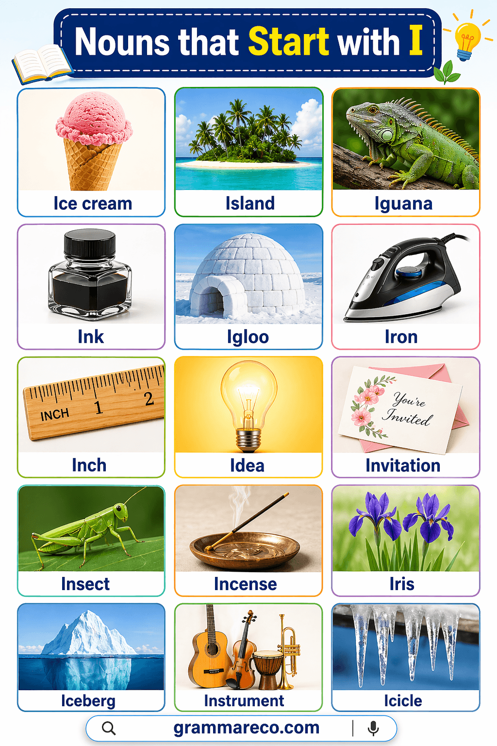 150+ Nouns That Start with I: Easy Nouns List