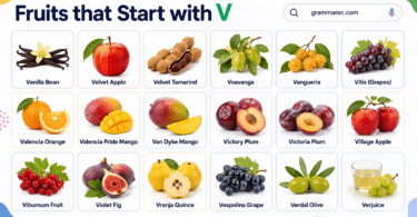 21 Fruit that Starts with V: Complete List with their Pictures