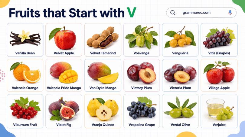 21 Fruit that Starts with V: Complete List with their Pictures