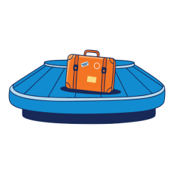 Baggage Carousel - Airport Vocabulary Words with Pictures