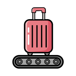 Baggage Claim - Airport Vocabulary Words with Pictures