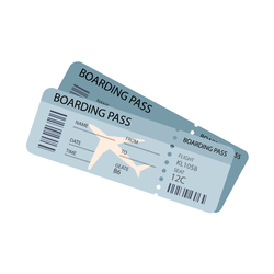 Boarding Pass - Airport Vocabulary Words with Examples