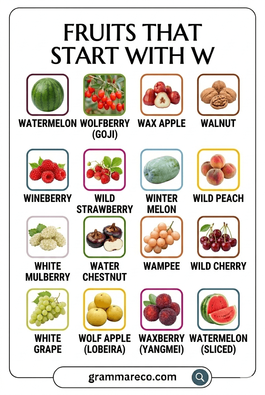 Fruit that Starts with W with their Pictures and Facts