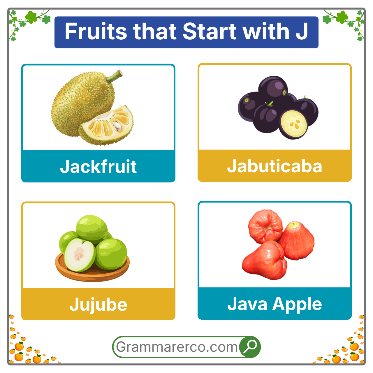 Fruits that are Starting with a J - A to Z Fruits