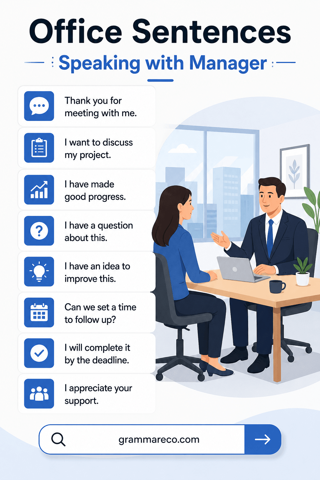 Office Sentence for Speaking with Manager