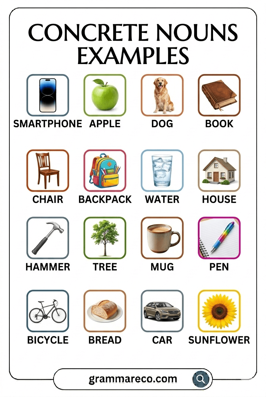 Concrete Nouns for People, Places, Animals, and Things