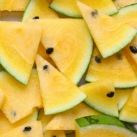 Fruits Starting with Y - Yellow Watermelon