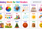 150+ Vocabulary Words for 3rd Graders Words with Meanings