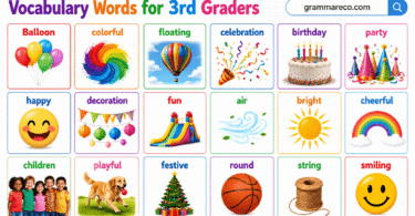150+ Vocabulary Words for 3rd Graders Words with Meanings