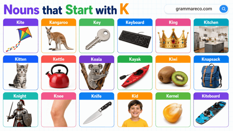 210 Positive Nouns that Start with K in English with Pictures